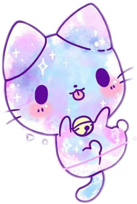 Galaxy Galaxia Cat Gato Colorful Space Kawaii
