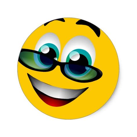 Smiley Face With Glasses Clipart Best