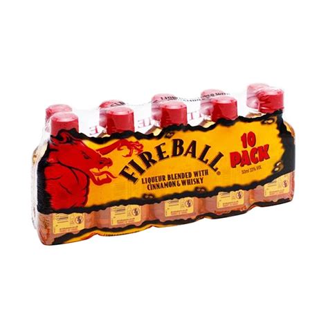 Buy Fireball 10 Pack 50 Ml Bottles My Bev Store