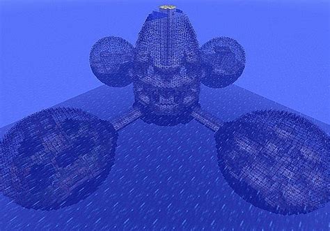 Underwater Glass Dome And Submarine Minecraft Map