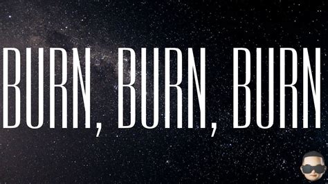 Zach Bryan Burn Burn Burn Lyric Video YouTube