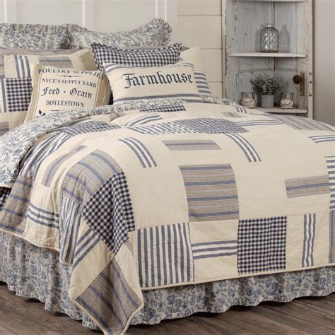 Save 50% off on selcted orders with blue ticking stripe duvet cover promo code. Market Place Gray Ticking Stripe Quilt - Queen | Luxury ...