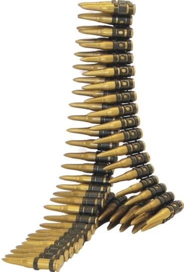 Plastic Bullet Belt Bullet Belt Gold 96 Bullets 150 Cm Long Smiffys
