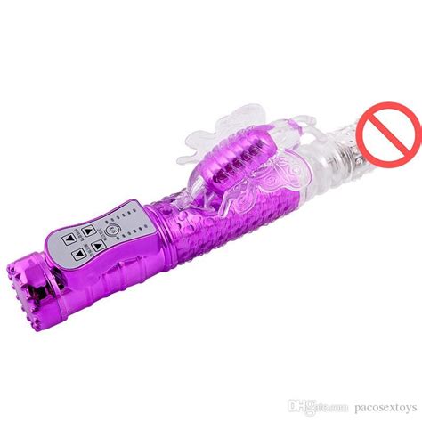Rechargeable 36 Modes Rotating Thrusting Rabbit Vibrator Butterfly
