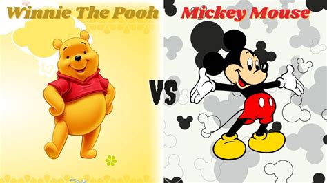 WINNIE THE POOH VS MICKEY MOUSE Which One Do You Love YouTube