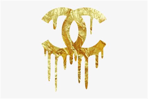 Download Chanel Dripping Gold Logo ️more Pins Like This Gold