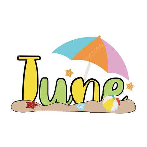 June Beach Clipart Png Images Beach And Umbrellas Decoration June