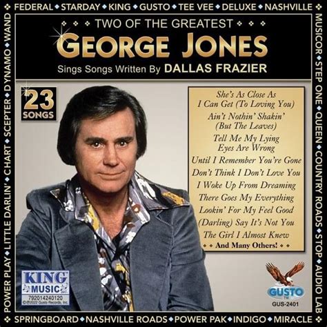 George Jones Two Of The Greatest George Jones Sings Songs Written By