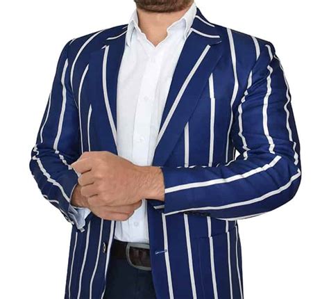 Striped Club Blazers For Sports Clubs Societies And Associations