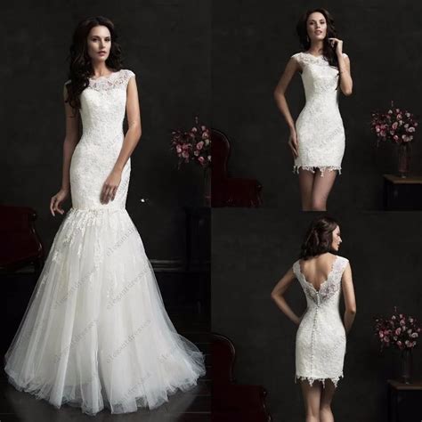 Buy Illusion Scalloped Neck Mermaid Bridal Gown Two