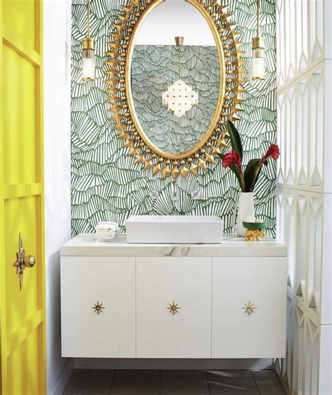 Bold Wallpaper Affordable Bathroom Remodel Bathroom Mirror Bathroom