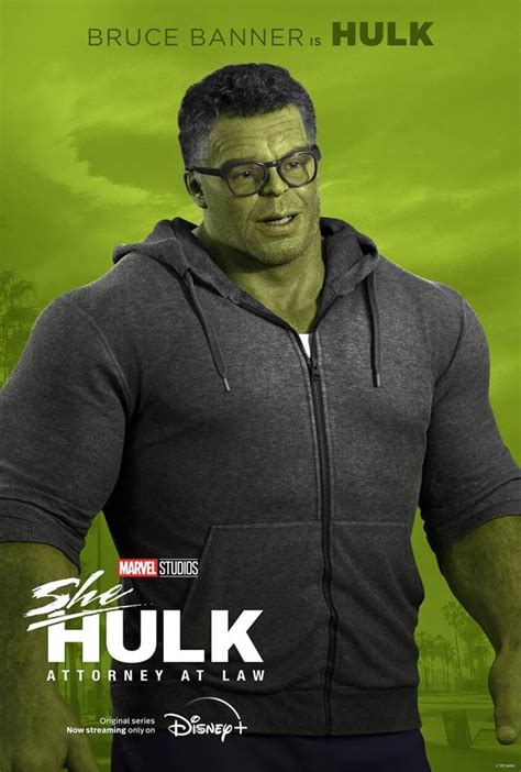 New She Hulk Attorney At Law Character Posters Released Featuring Bruce Banner And Emil