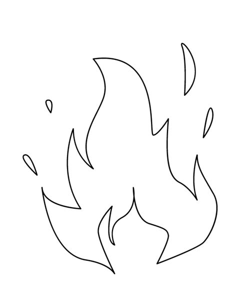 Fire Coloring Pages Printable Printable Templates