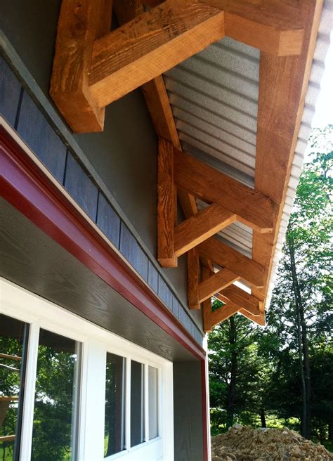 Timber Framed Eave Detail Porch Awning Diy Awning Metal Awning Porch