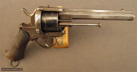 Military Style Pinfire Revolver With Topstrap