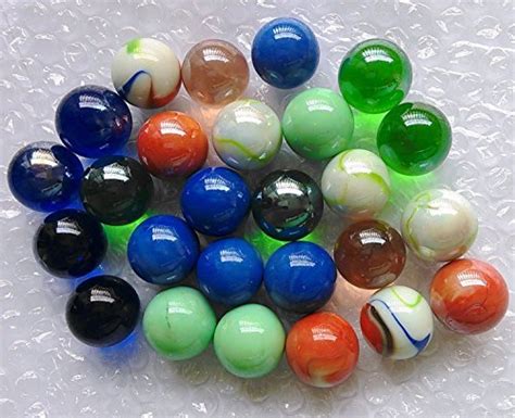 Mega Marbles Set Of 24 1″ Shooter Marbles Solid Colors 4 Of Each Color