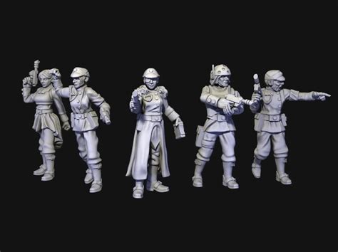 Star Wars Legion 3d Custom Miniature Imperial Officers Empire Etsy