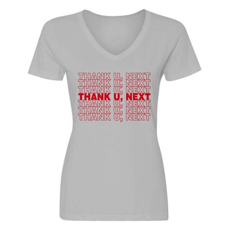 Womens Thank U Next V Neck T Shirt 4041 Ebay