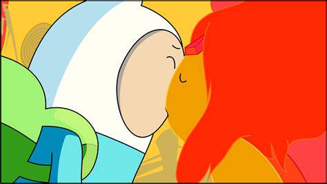 Finn And Flame Princess Kiss~ By Blueblitzie On Deviantart