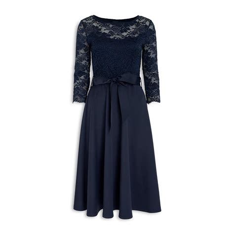 Buy Daniel Hechter Navy Lace Flare Dress Online Truworths
