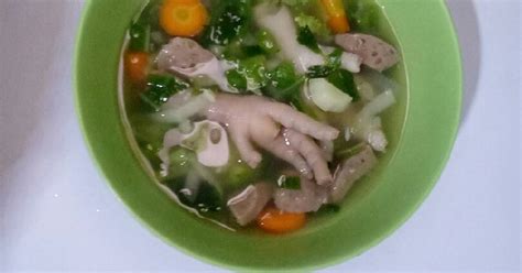 Demikianlah resep sop sayur ceker bumbu racik simple, semoga anda menyukainya.untuk mencari resep lainnya silahkan gunakan kotak pencarian yang kami sediakan. 326 resep sayur sop ceker enak dan sederhana ala rumahan ...