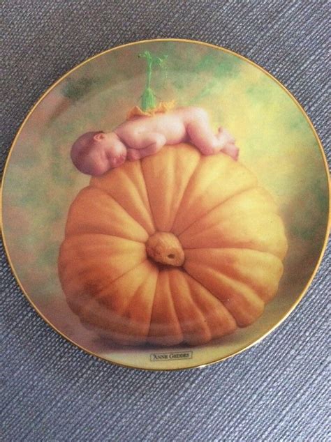 Anne Geddes Decorative Plate ‘country Pumpkin In Plymouth Devon