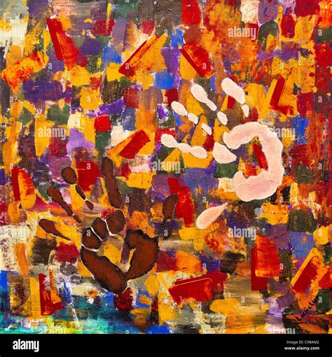 Abstract Painting Hands Stock Photo Alamy