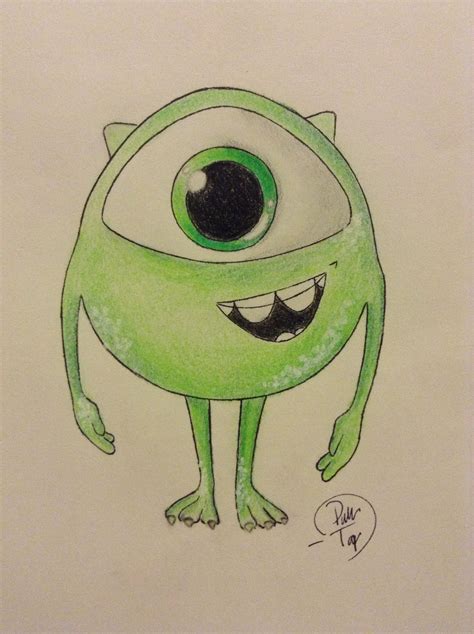 Beginning Examples Easy How To Draw Cute Mikey Monsters Inc Cute