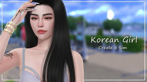 The Sims 4 Create A Sim Korean Girl Download Youtube