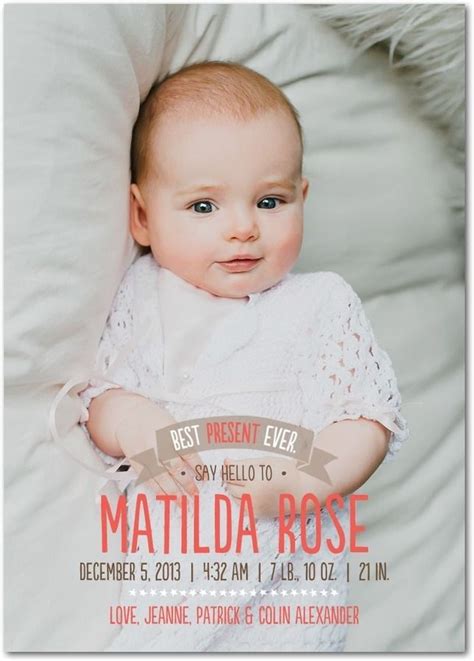 See more ideas about christmas birth announcement, birth announcement, cards. business christmas cards | Birth announcement girl, Baby announcement winter, Baby announcement