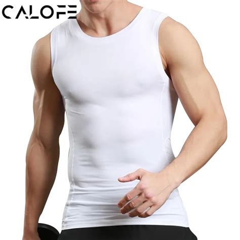 Calofe Men Summer Bodybuilding Tank Top Fashion Male Fitness Slim Vest