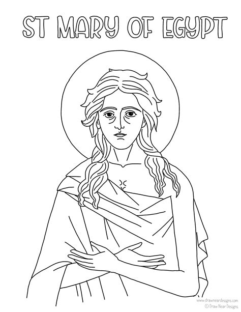 Virgin Mary Coloring Pages