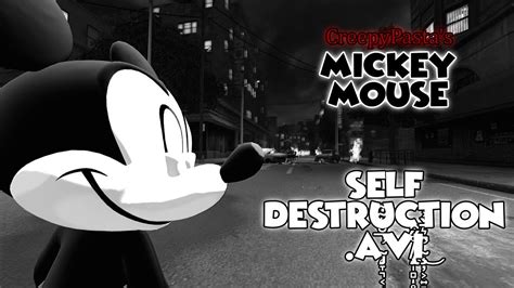 Creepypasta Mickey Mouse Self Destruction Avi Youtube