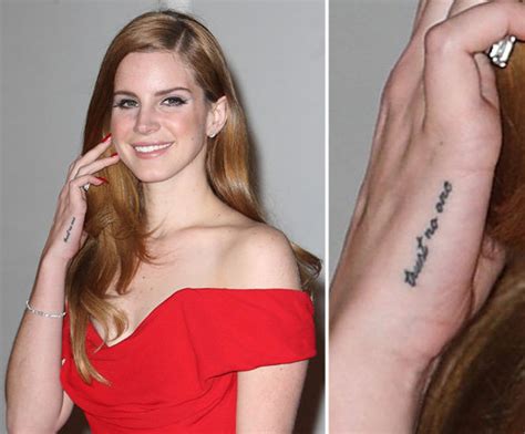 10 lana del rey flower crowns: Lana Del Rey Tattoos - Celebrities Tattooed