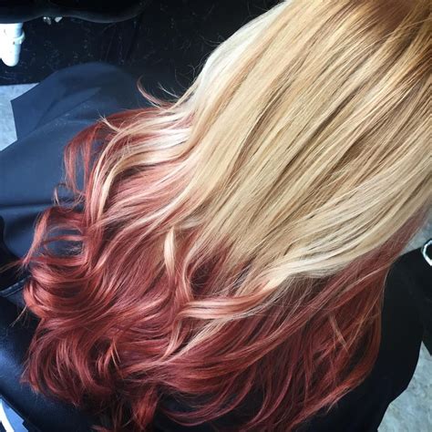 But before i get to the enumeration, let us look at some tips you ought to consider as you contemplate on getting brown hair with blonde highlights. reverse ombre blonde to red. I will go more subtle colors ...