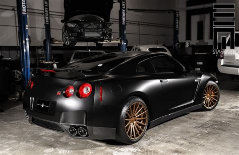 Matte Black Nissan GT R On Vossens By Exclusive Motoring CARiD Com Gallery