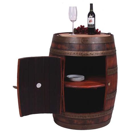 A wide variety of wine barrel cabinet options are available to you, such as temperature zone, refrigeration type, and temperature control. Full Barrel Cabinet On Casters - Reclaimed Wine Barrel ...