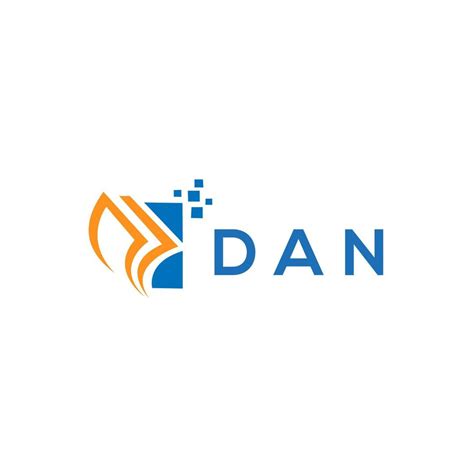 Dan Credit Repair Accounting Logo Design On White Background Dan