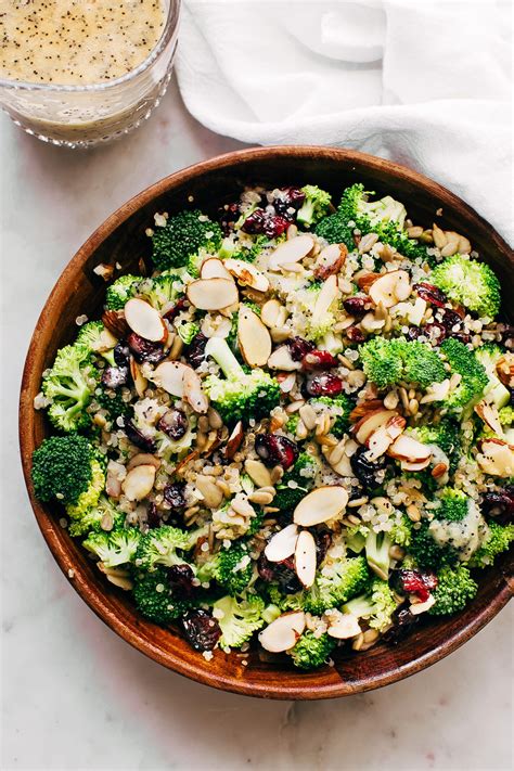 Superfood Broccoli Salad With Poppy Seed Dressing Recipe Little Spice