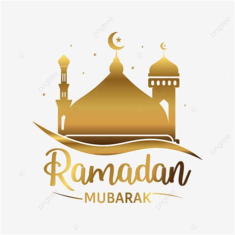Gambar Desain Ucapan Ramadan Mubarak Ramadhan Emas Elegan Anggun