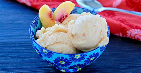 Healthy Peach Frozen Yogurt Minute Recipe