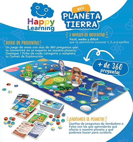 Educa Quiz Planeta Tierra Happy Learning Juego De Mesa Con 360