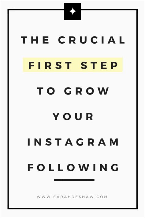 How To Grow You Instagram Following And The Crucial First Step To Grow