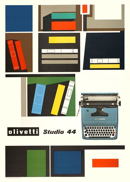 Olivetti Studio 44 Poster Designed By Giovanni Pintori For Flickr