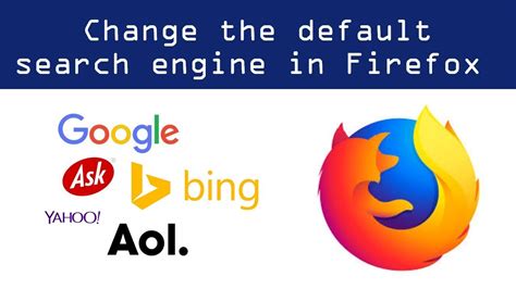 How To Change The Default Search Engine In Firefox 2019 Youtube