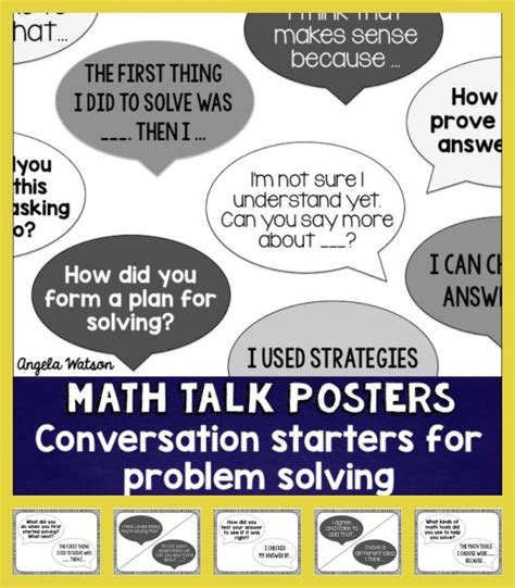 Truth For Teachers How To Use Math Talk Cardsposters To Promote