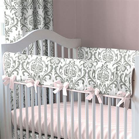 Pickle & pumpkin 100% organic cotton crib safety is important, hence ensure that the bedding set meets fire and safety standards, and is purchased. Carousel Designs Pink and Gray Traditions Crib Rail Cover ...