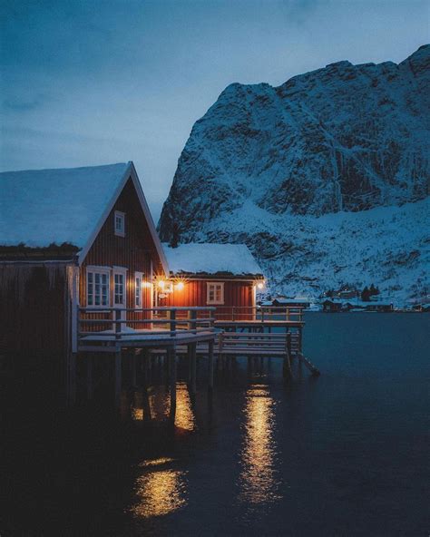 Lofoten 🇳🇴 En Instagram “blue Hour Is A Beautiful Thing In Lofoten💙