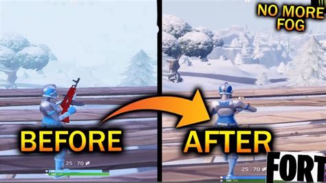 How To Reduce Fog In Fortnite Battle Royale During Ice Storm Youtube
