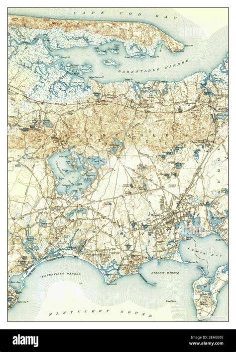 Hyannis Massachusetts Map 1942 131680 United States Of America By